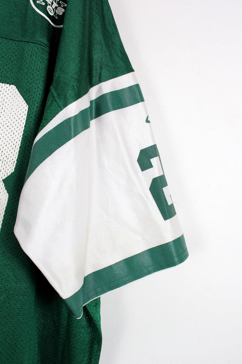 90'S MARTIN 28 NY JETS GAME SHIRT / GREEN [SIZE: XXL USED]
