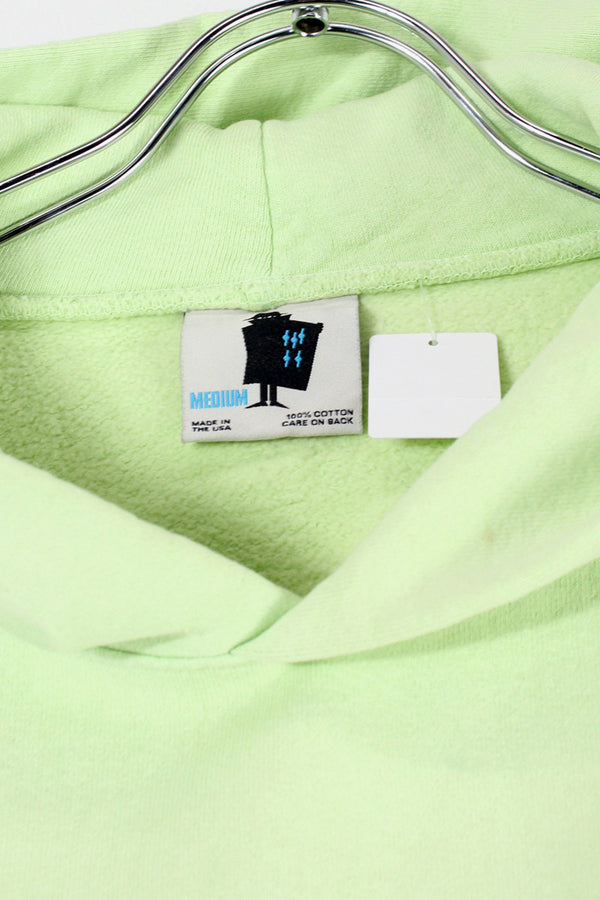 MADE IN USA REAL BAD MAN SWEAT HOODIE / NEON GREEN [SIZE: M USED]