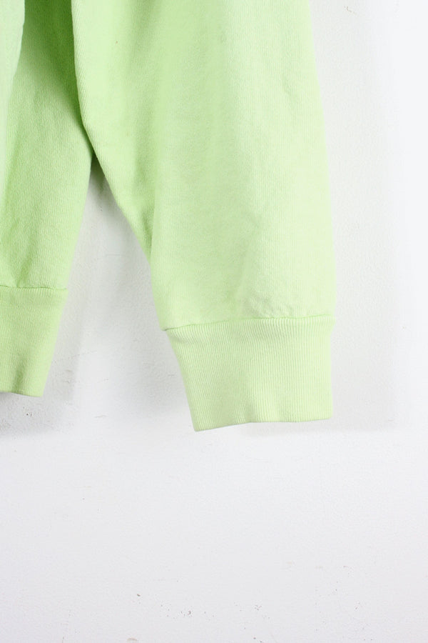 MADE IN USA REAL BAD MAN SWEAT HOODIE / NEON GREEN [SIZE: M USED]