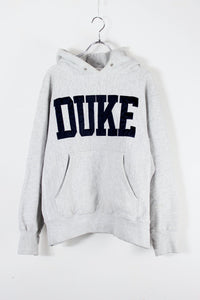 MADE IN USA 90'S DUKE COLLEGE SWEAT HOODIE / GREY [SIZE: S USED]