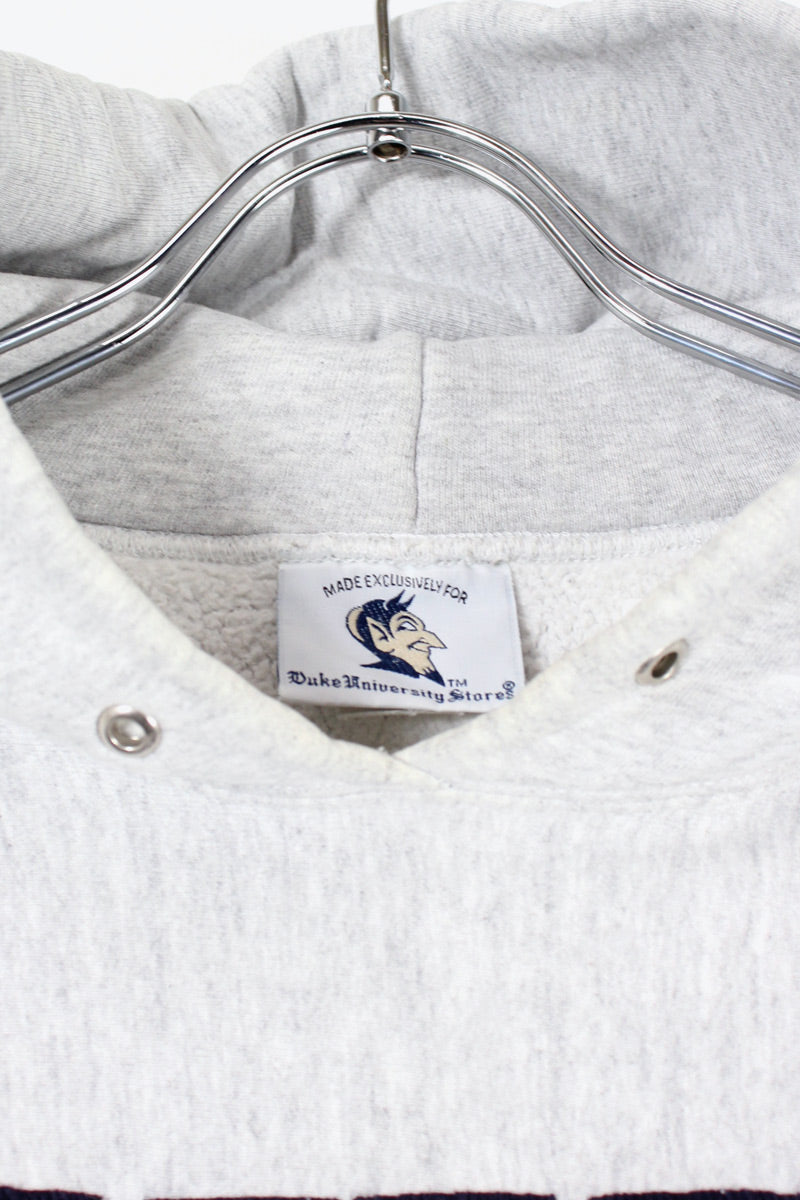 MADE IN USA 90'S DUKE COLLEGE SWEAT HOODIE / GREY [SIZE: S USED]