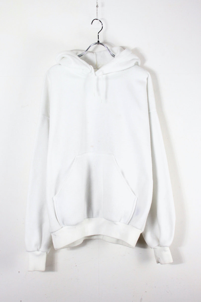 MADE IN USA 87'S FLEECE HOODIE / WHITE [SIZE: L equivalent USED]