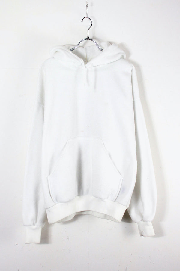 MADE IN USA 87'S FLEECE HOODIE / WHITE [SIZE: L equivalent USED]