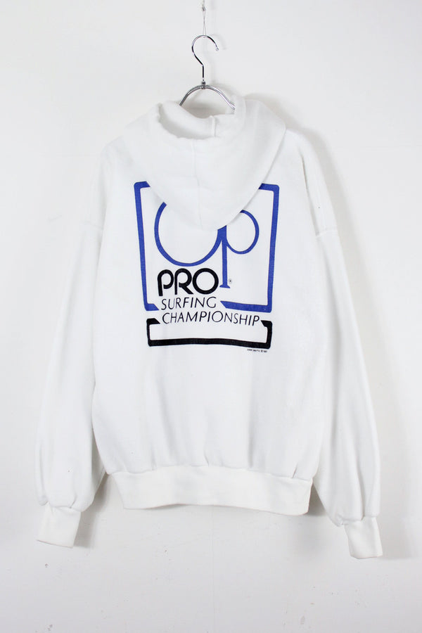 MADE IN USA 87'S FLEECE HOODIE / WHITE [SIZE: L equivalent USED]