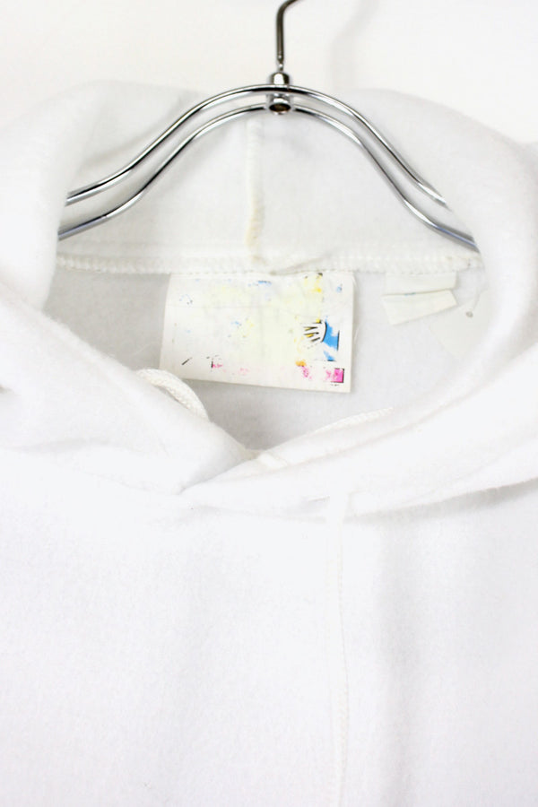 MADE IN USA 87'S FLEECE HOODIE / WHITE [SIZE: L equivalent USED]