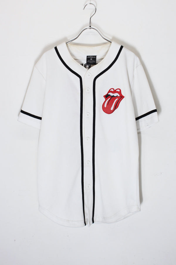 S/S 62 IT'S ONLY ROCK'N ROLL BAND BASEBALL GAME SHIRT / WHITE [SIZE: S USED]