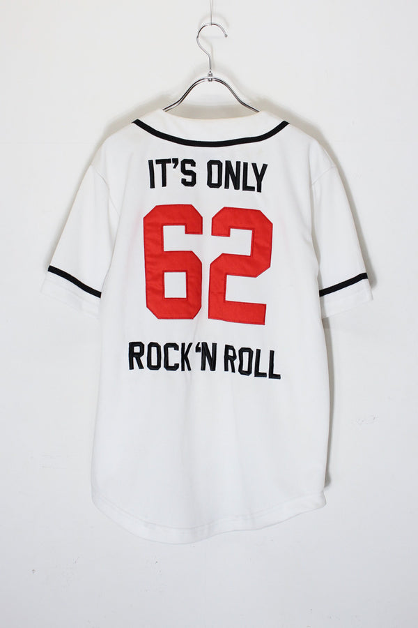 S/S 62 IT'S ONLY ROCK'N ROLL BAND BASEBALL GAME SHIRT / WHITE [SIZE: S USED]