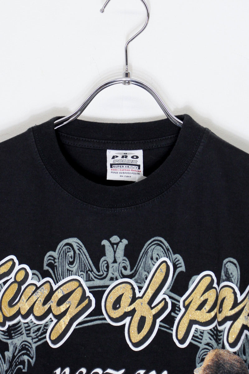 09'S S/S MICHAEL JACKSON T-SHIRT / BLACK [SIZE: M USED]