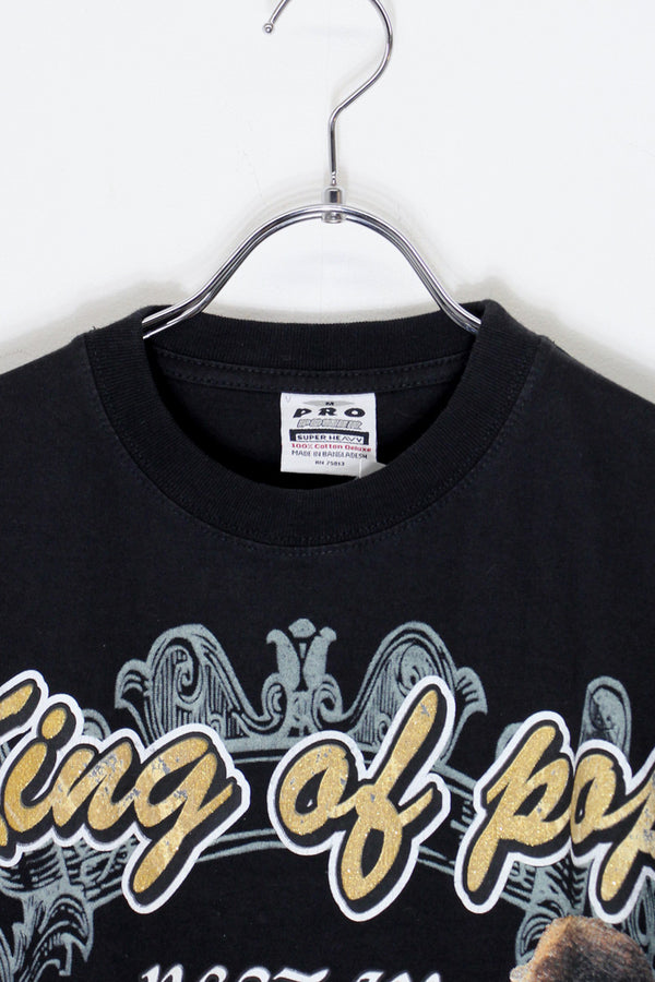 09'S S/S MICHAEL JACKSON T-SHIRT / BLACK [SIZE: M USED]