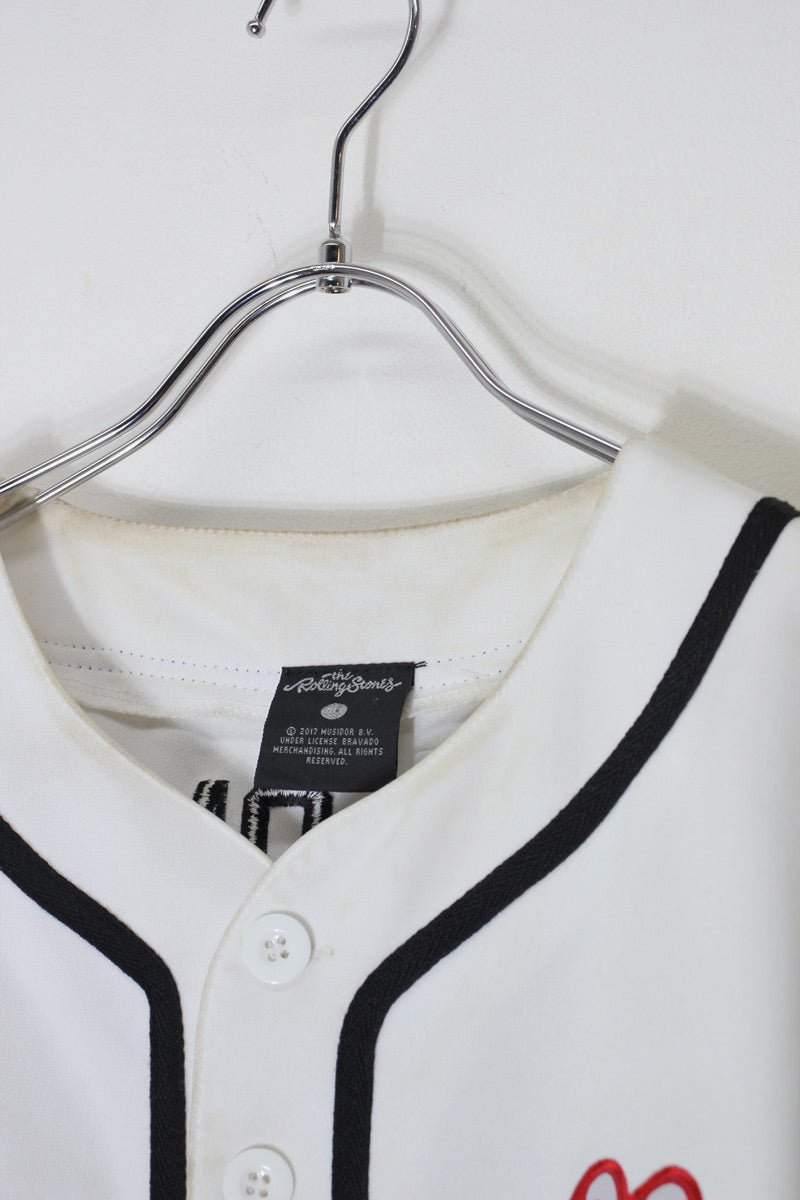S/S 62 IT'S ONLY ROCK'N ROLL BAND BASEBALL GAME SHIRT / WHITE [SIZE: S USED]