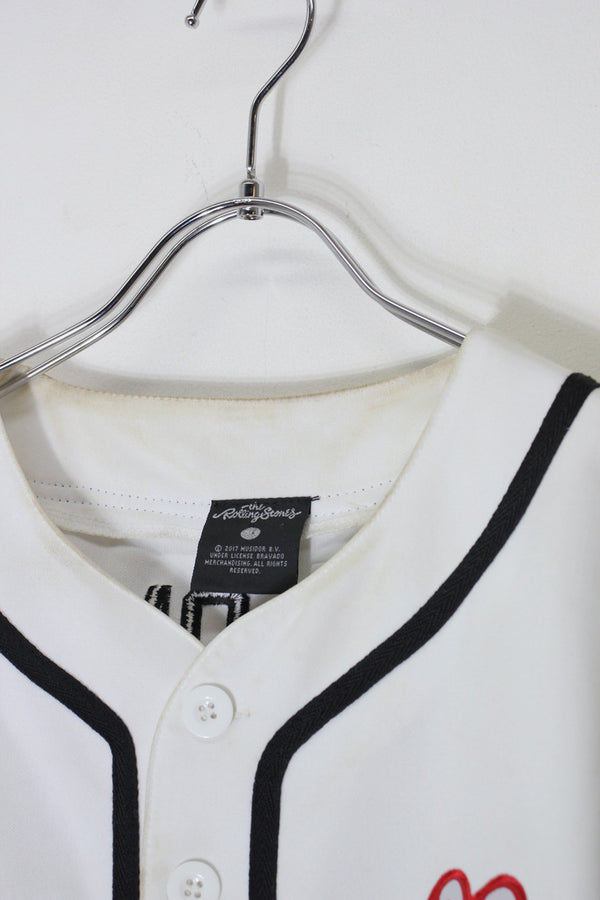 S/S 62 IT'S ONLY ROCK'N ROLL BAND BASEBALL GAME SHIRT / WHITE [SIZE: S USED]