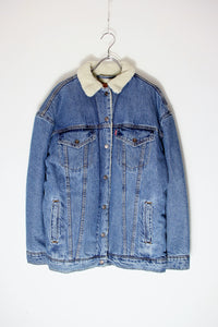 3RD DENIM JACKET W/BOA LINNER / LIGHT INDIGO [SIZE: SUSED]