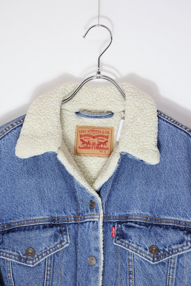 3RD DENIM JACKET W/BOA LINER / LIGHT INDIGO [SIZE: SUSED]