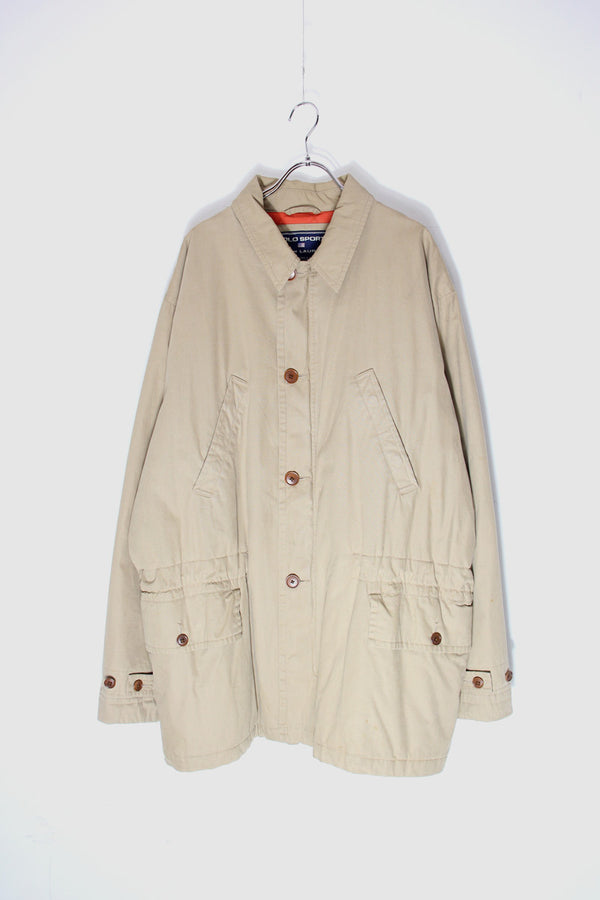90'S COTTON FIELD PUFF JACKET / BEIGE [SIZE: L USED]