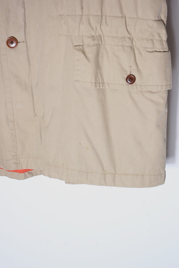 90'S COTTON FIELD PUFF JACKET / BEIGE [SIZE: L USED]