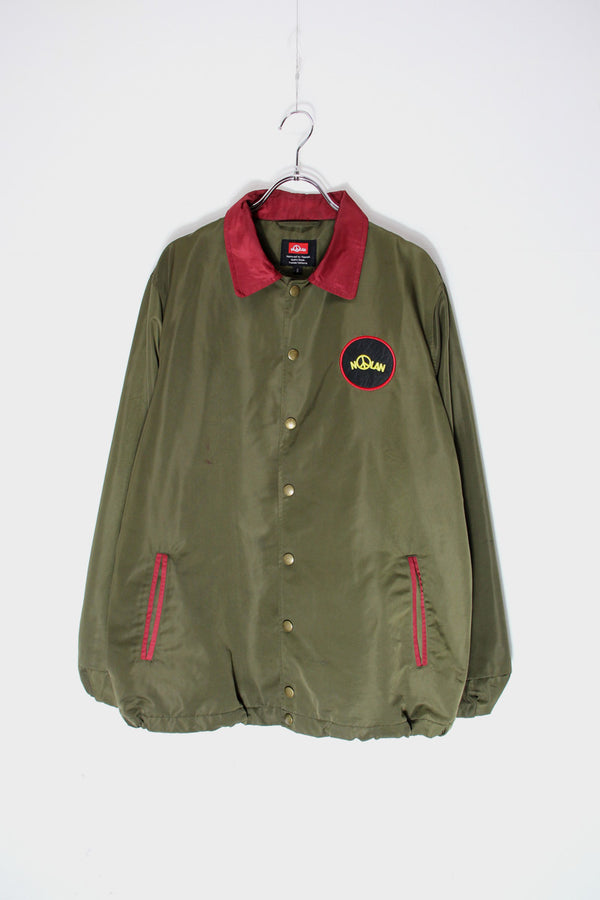 NYLON COACH JACKET / OLIVE [SIZE: S USED]
