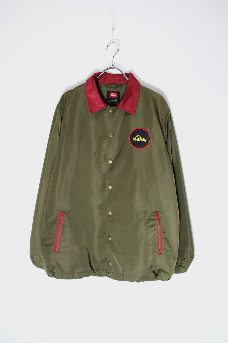 NYLON COACH JACKET / OLIVE [SIZE: S USED]