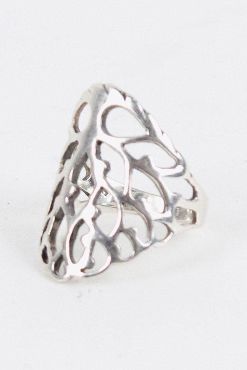 925 SILVER RING/SILVER [SIZE:12号相当 USED]