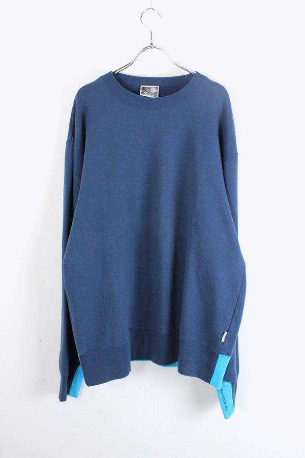 CREW NECK SWEATSHIRT / NAVY [SIZE: L USED]