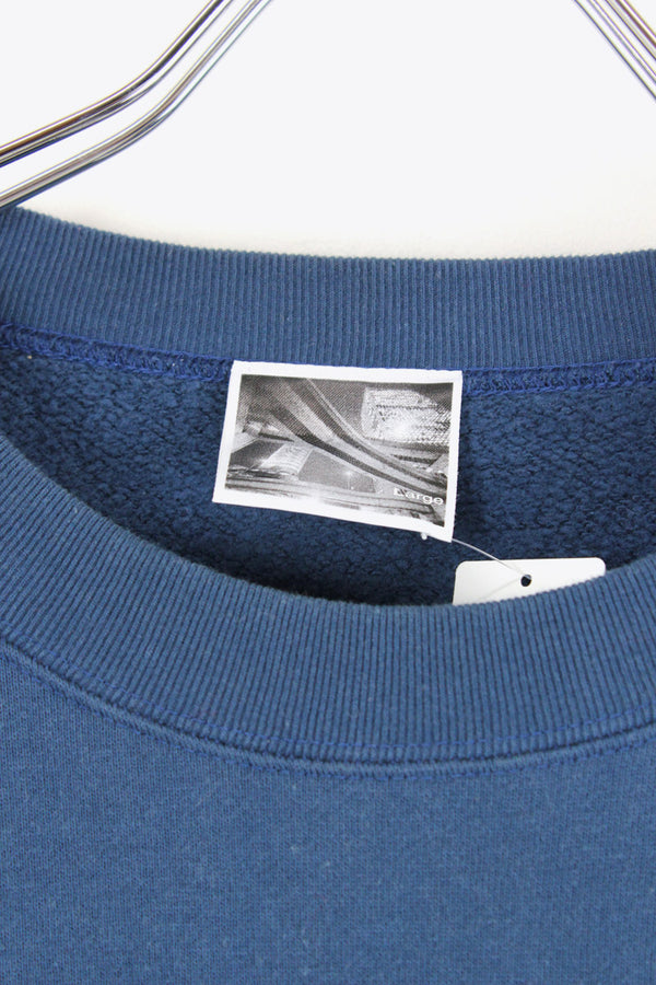 CREW NECK SWEATSHIRT / NAVY [SIZE: L USED]