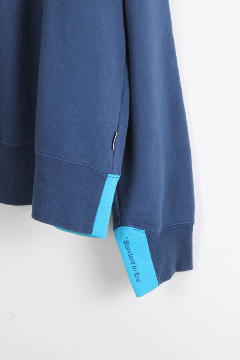 CREW NECK SWEATSHIRT / NAVY [SIZE: L USED]