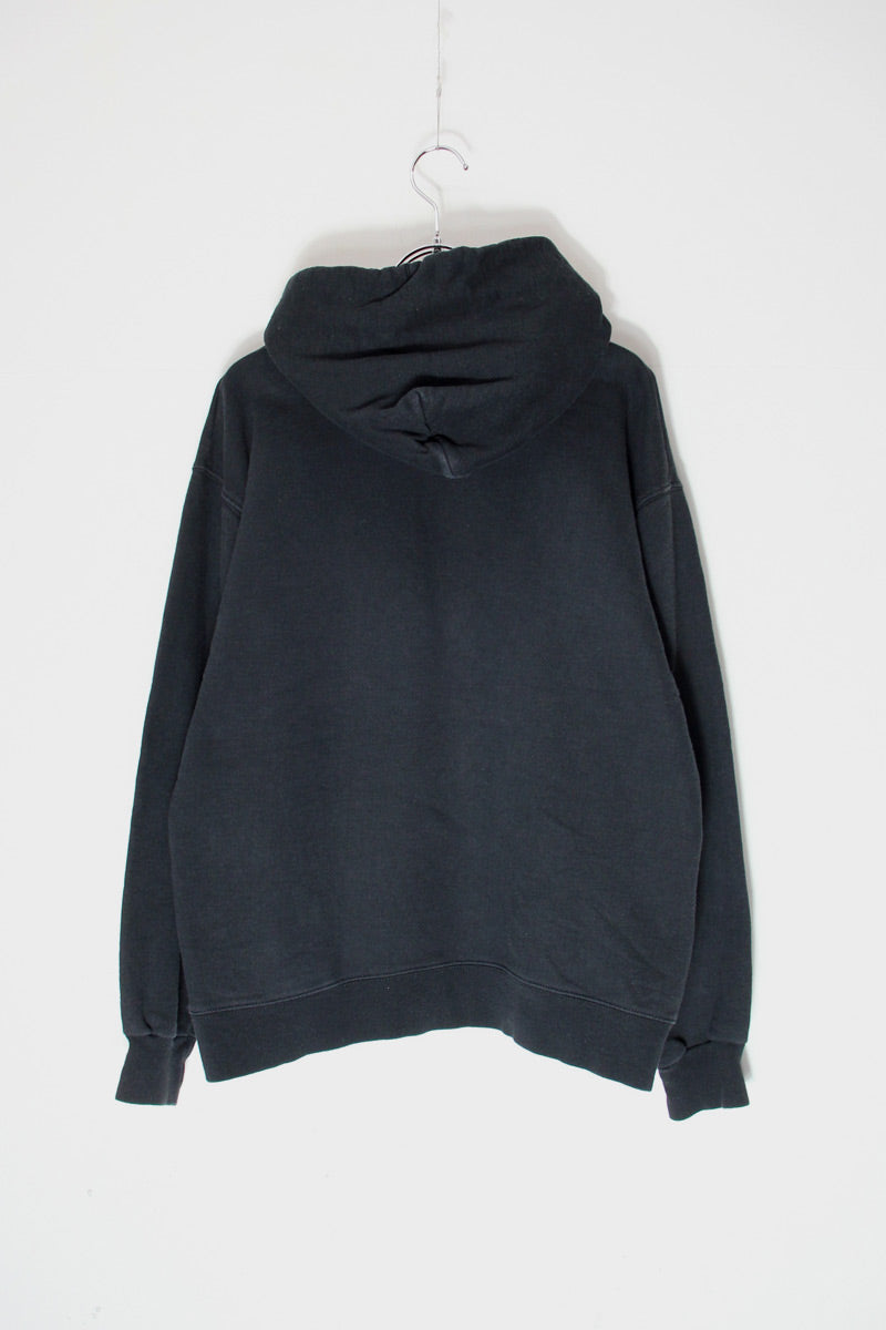 FIRE LOGO PRINT PULLOVER SWEAT HOODIE / BLACK [SIZE: S USED]
