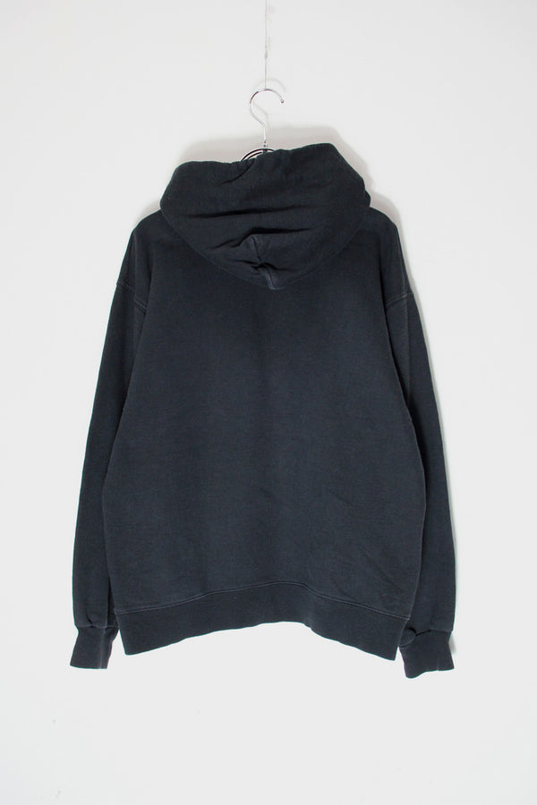 FIRE LOGO PRINT PULLOVER SWEAT HOODIE / BLACK [SIZE: S USED]