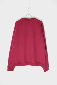 HEAVY WEIGHT CREW NECK SWEAT SHIRT / WINE RED [SIZE: L USED]