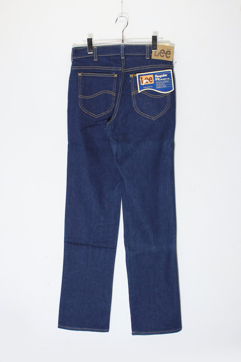 MADE IN USA 90'S STRAIGHT DENIM PANTS / INDIGO [SIZE: W31xL34 DEADSTOCK/NOS]