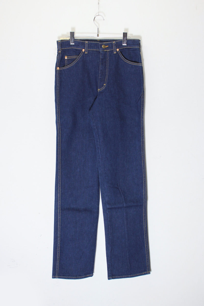 MADE IN USA 90'S STRAIGHT DENIM PANTS / INDIGO [SIZE: W31xL34 DEADSTOCK/NOS]