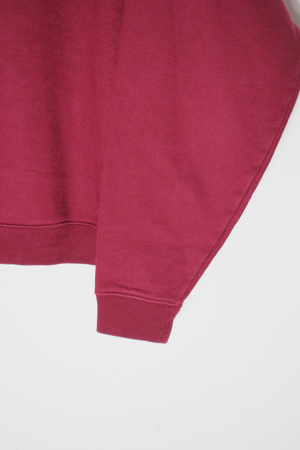 HEAVY WEIGHT CREW NECK SWEAT SHIRT / WINE RED [SIZE: L USED]
