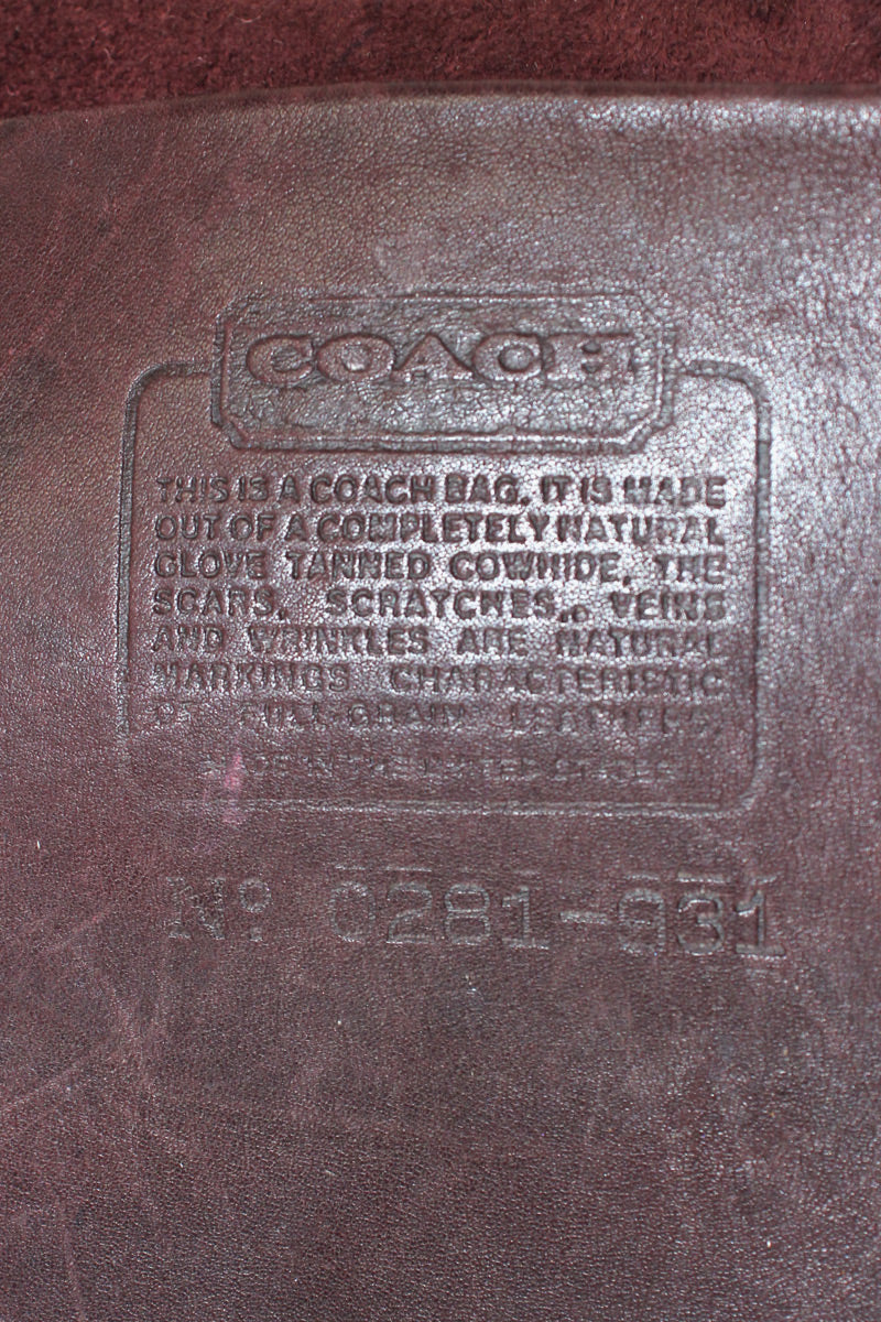 MADE IN USA 80'S LEATHER SMALL HAND BAG / BROWN [SIZE: ONE SIZE USED]