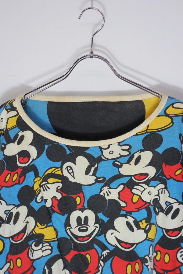 90'S REVERSIBLE MICKEY SWEATSHIRT / MULTI [SIZE: O/S USED]