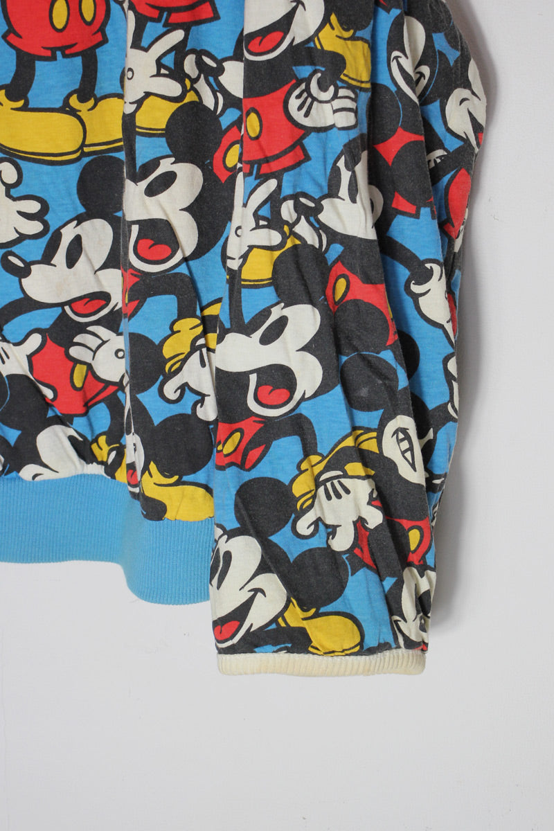 90'S REVERSIBLE MICKEY SWEATSHIRT / MULTI [SIZE: O/S USED]