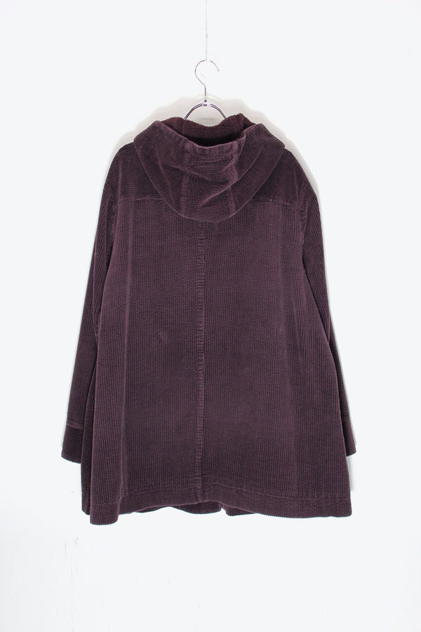COURDUROY HOODIE JACKET / PURPLE [SIZE: 2XL USED]