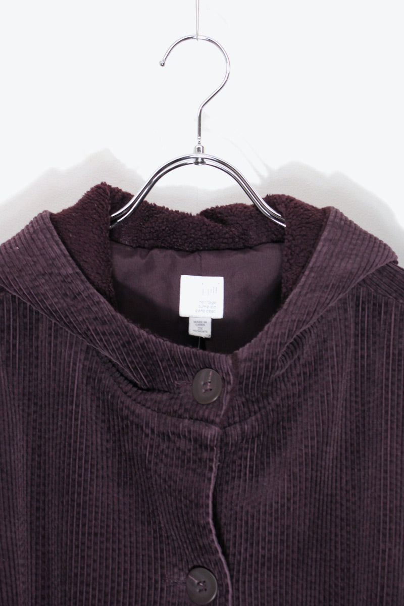 COURDUROY HOODIE JACKET / PURPLE [SIZE: 2XL USED]