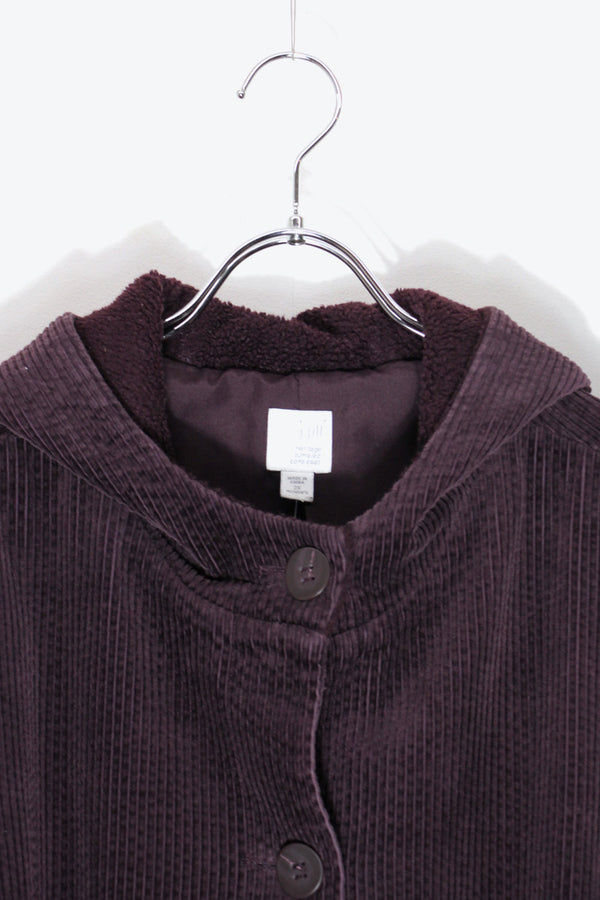 COURDUROY HOODIE JACKET / PURPLE [SIZE: 2XL USED]