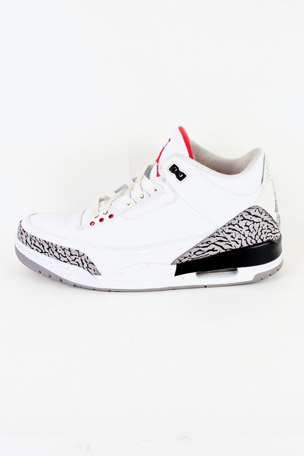 AIR JORDAN 3 RETRO / WHITE / GREY [SIZE: US11 (29.0cm) USED]