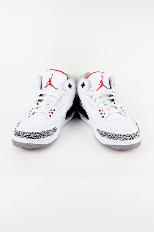 AIR JORDAN 3 RETRO / WHITE / GREY [SIZE: US11 (29.0cm) USED]