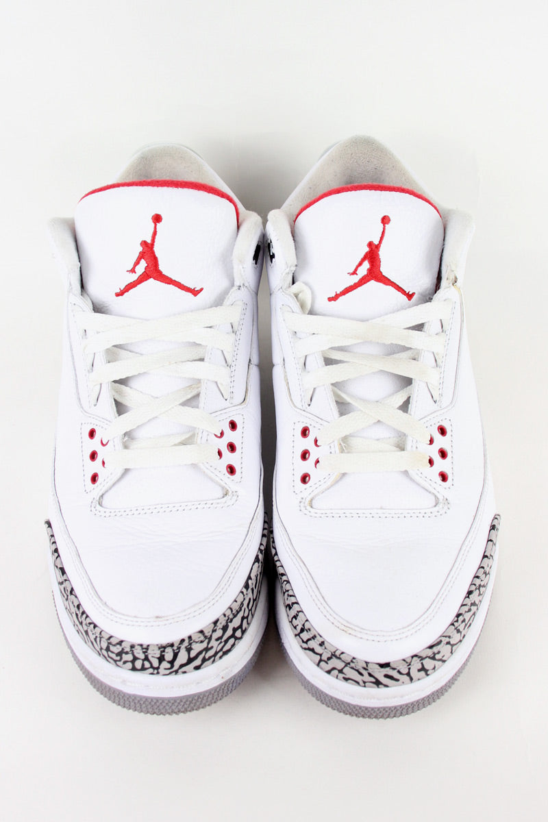 AIR JORDAN 3 RETRO / WHITE / GREY [SIZE: US11 (29.0cm) USED]