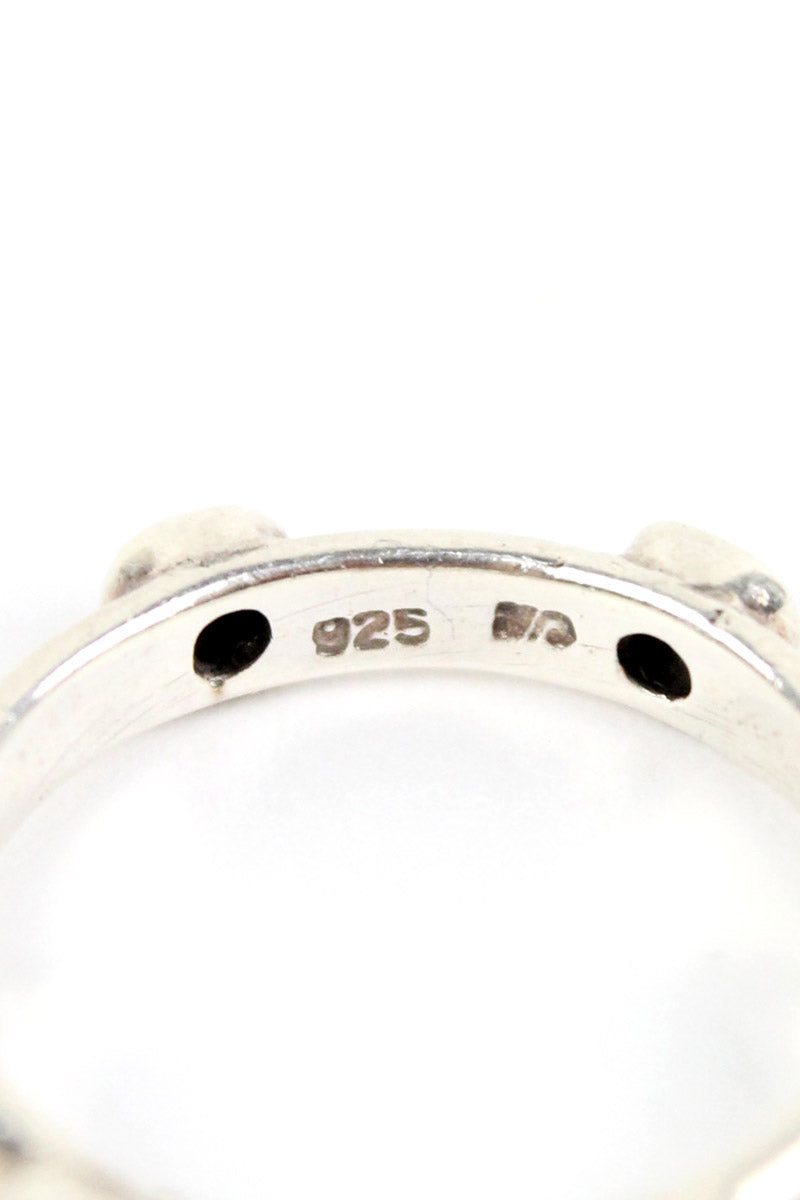 925 SILVER RING W/STONE / SILVER [SIZE: US 8.5 equivalent USED]
