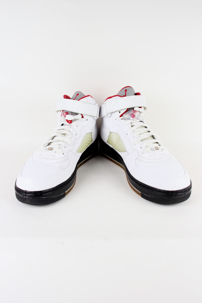 AIR JORDAN FUSION 5 "AJF 5" / WHITE / RED / BLACK [SIZE: US11 (29.0cm) USED]