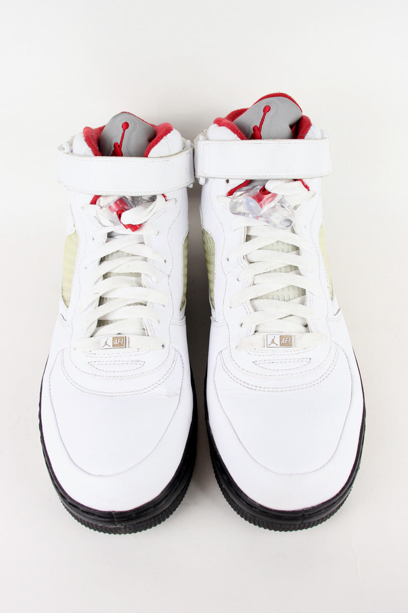 AIR JORDAN FUSION 5 "AJF 5" / WHITE / RED / BLACK [SIZE: US11 (29.0cm) USED]