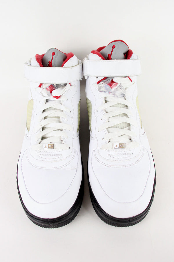 AIR JORDAN FUSION 5 "AJF 5" / WHITE / RED / BLACK [SIZE: US11 (29.0cm) USED]