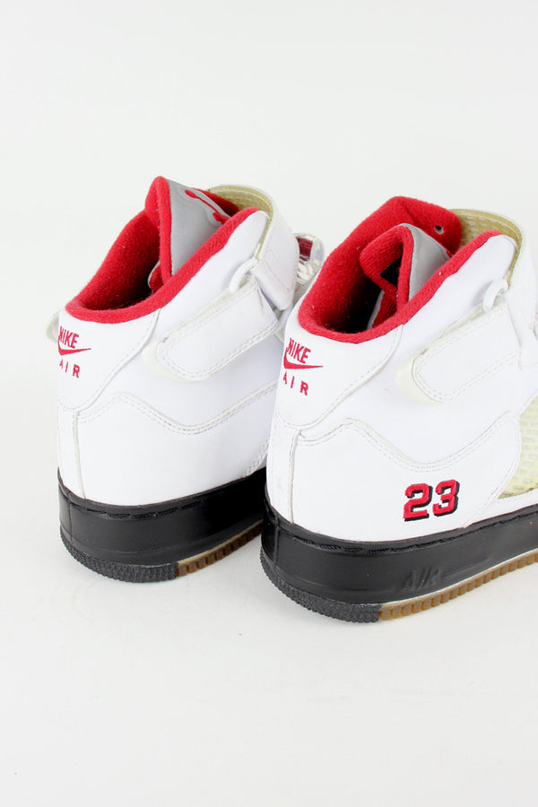 AIR JORDAN FUSION 5 "AJF 5" / WHITE / RED / BLACK [SIZE: US11 (29.0cm) USED]