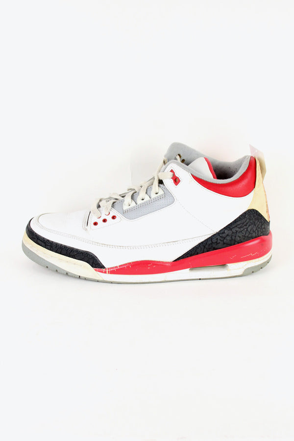 AIR JORDAN 3 RETRO / WHITE / RED / BLACK [SIZE: US11 (29.0cm) USED]
