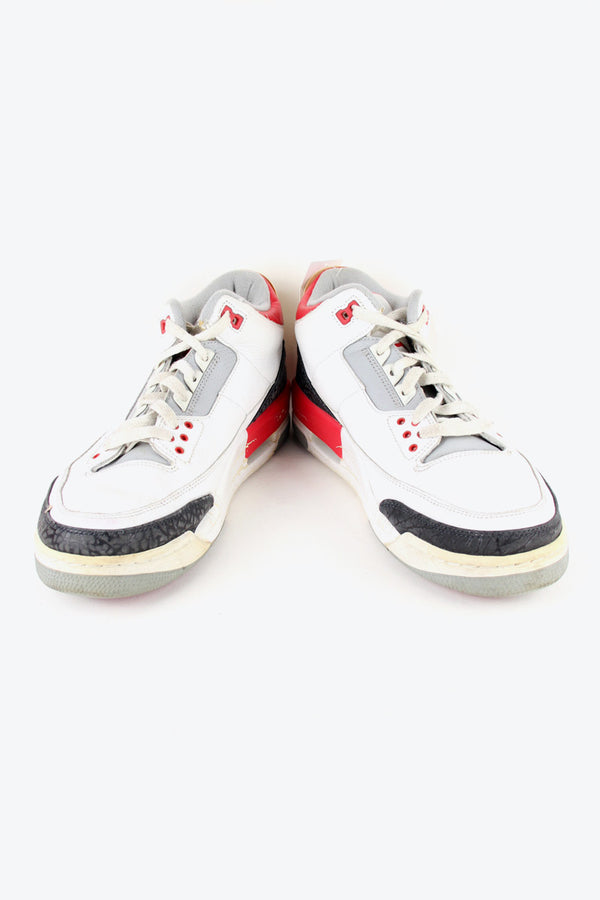 AIR JORDAN 3 RETRO / WHITE / RED / BLACK [SIZE: US11 (29.0cm) USED]