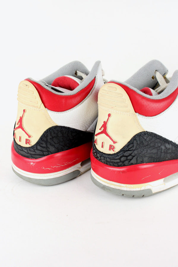 AIR JORDAN 3 RETRO / WHITE / RED / BLACK [SIZE: US11 (29.0cm) USED]