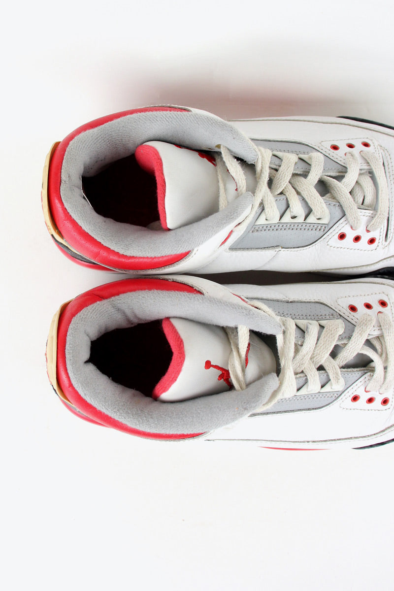 AIR JORDAN 3 RETRO / WHITE / RED / BLACK [SIZE: US11 (29.0cm) USED]