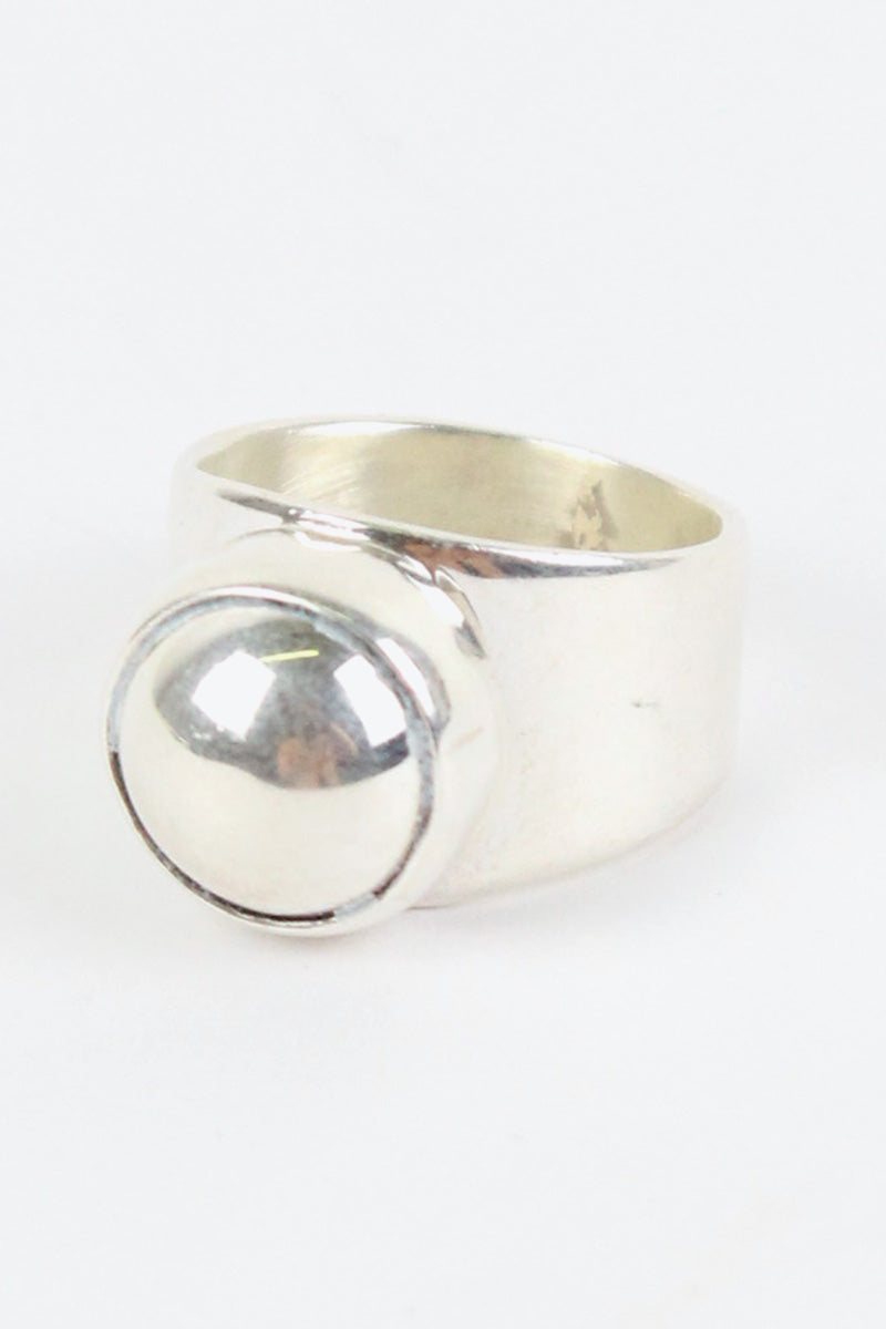 MADE IN MEXICO 925 SILVER RING / SILVER [SIZE: US 6.5, USED]